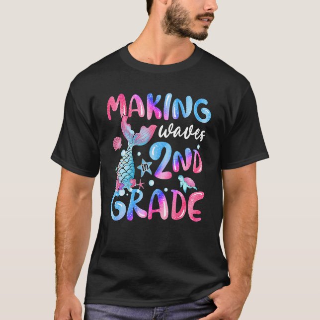 T-shirt Faire Des Vagues Dans La Queue De Poisson De 2Ème  (Devant)