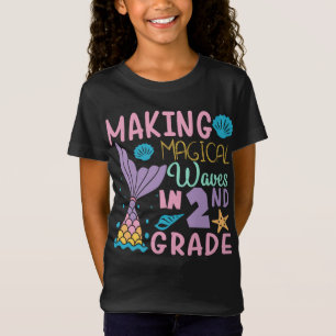 T-Shirt Faire Des Vagues Magiques En 2E Année Retour À L
