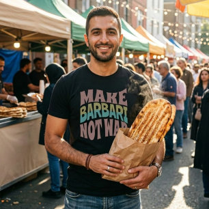 T-shirt Faire du Barbari pas la guerre Naan-e-Barbari