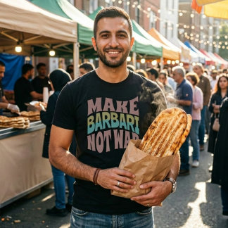 T-shirt Faire du Barbari pas la guerre | Naan-e-Barbari