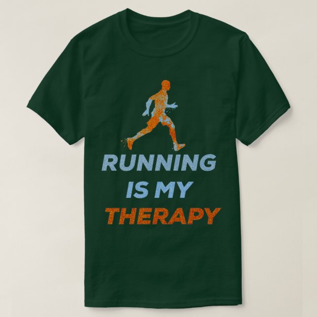 T-shirt Faire du jogging slogan sport cadeau exécution 1 (Design devant)