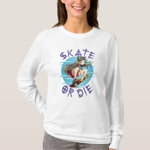 T-shirt Faire du skate ou mourir Fille skateuse