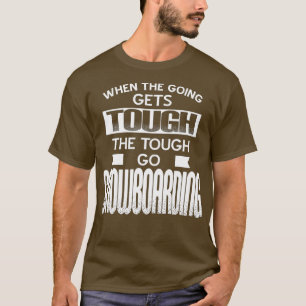 T-shirt Faire du snowboard
