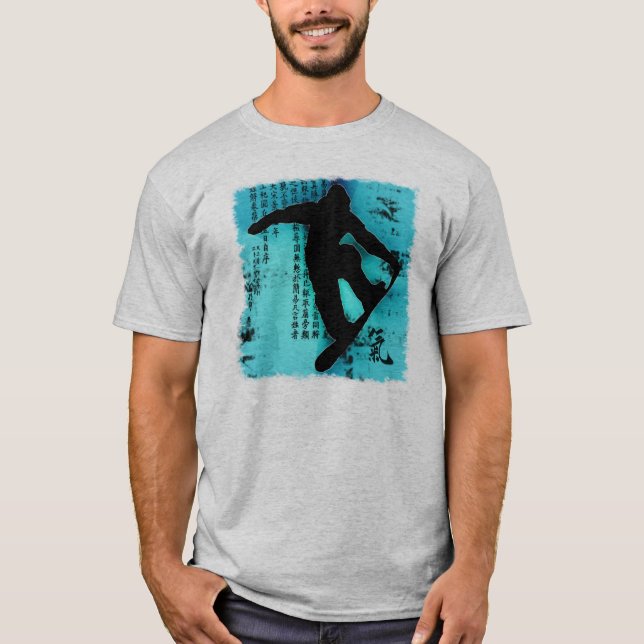 T-shirt Faire du surf des neiges (Devant)