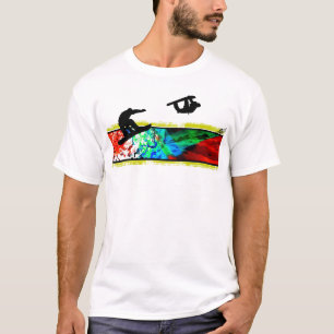 T-shirt faire du surf des neiges