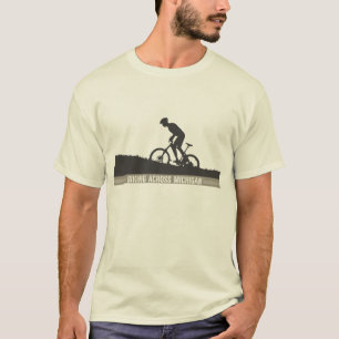 T-shirt Faire du vélo à travers le Michigan
