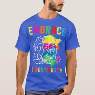 T-shirt Faire face à la neurodiversité Cerveau Neurologue