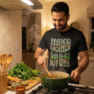 T-shirt Faire Ghormeh Sabzi Pas La Guerre Ragoût D'herbe