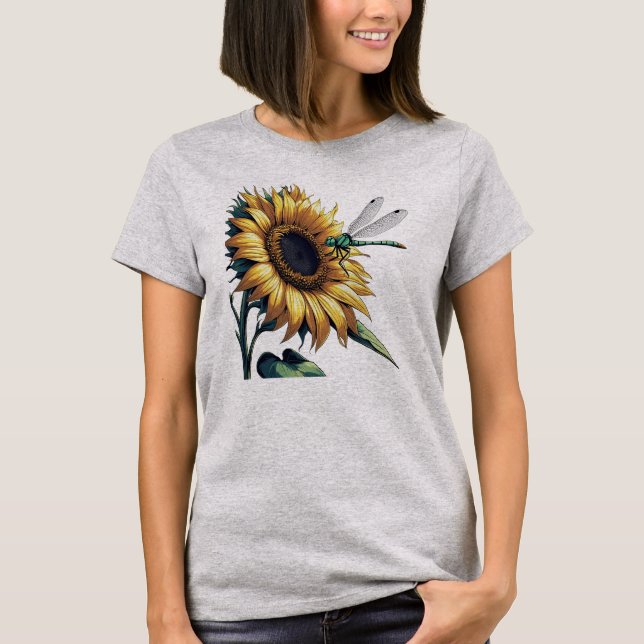 T-shirt FAIRE GLISSER SUR SUNfLOWER (Devant)