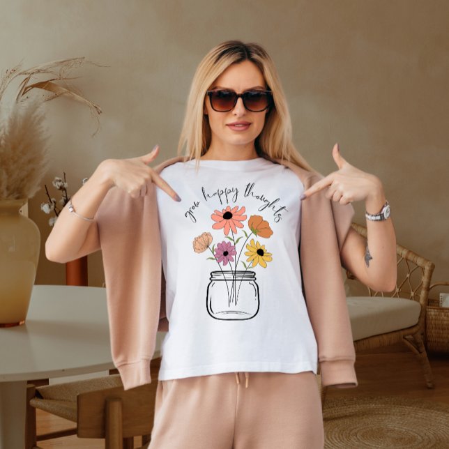 T-shirt Faire grandir des pensées heureuses (Créateur téléchargé)