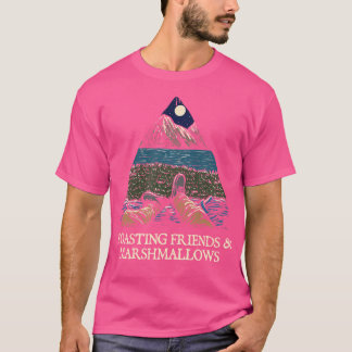 T-shirt Faire griller des amis et des guimauves Camping Dr