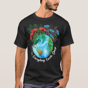 T-shirt Faire Jour des terres chaque jour le changement cl