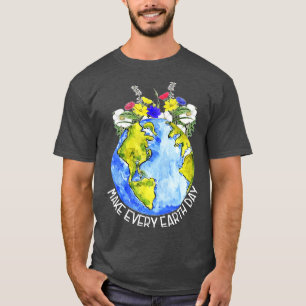 T-shirt Faire Jour des terres quotidien Planète mondiale D
