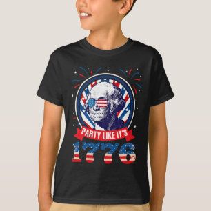 T-shirt Faire la fête comme en 1776 4 juillet George Washi