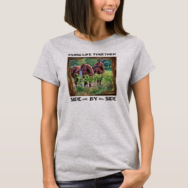 T-shirt Faire la vie ensemble - côte à côte (Devant)