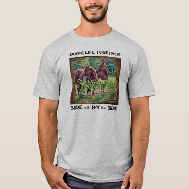 T-shirt Faire la vie ensemble - côte à côte (Devant)