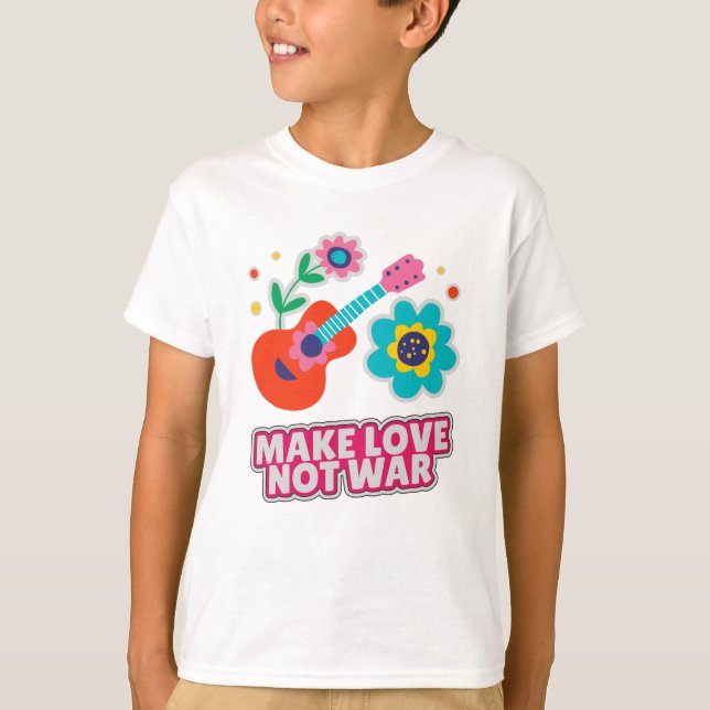 T-shirt Faire l'amour pas la guerre (Devant)