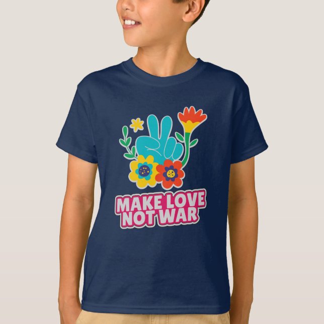 T-shirt Faire l'amour pas la guerre (Devant)