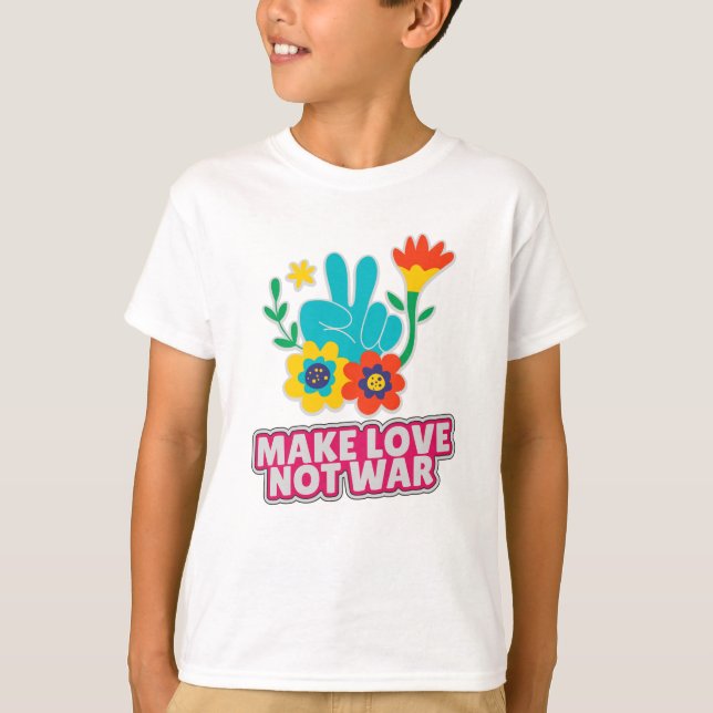 T-shirt Faire l'amour pas la guerre (Devant)