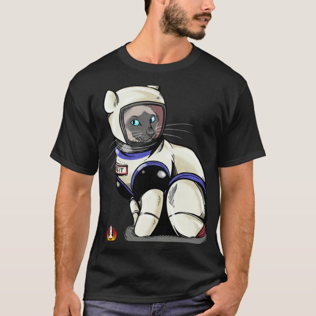 T-shirt Faire orbiter le chat (Devant)