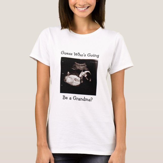 T-shirt Faire-part de grossesse | Devenir grand-mère (Devant)