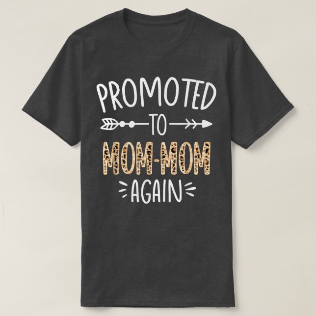 T-shirt Faire-part de grossesse Leopard Bientôt Être Maman (Design devant)