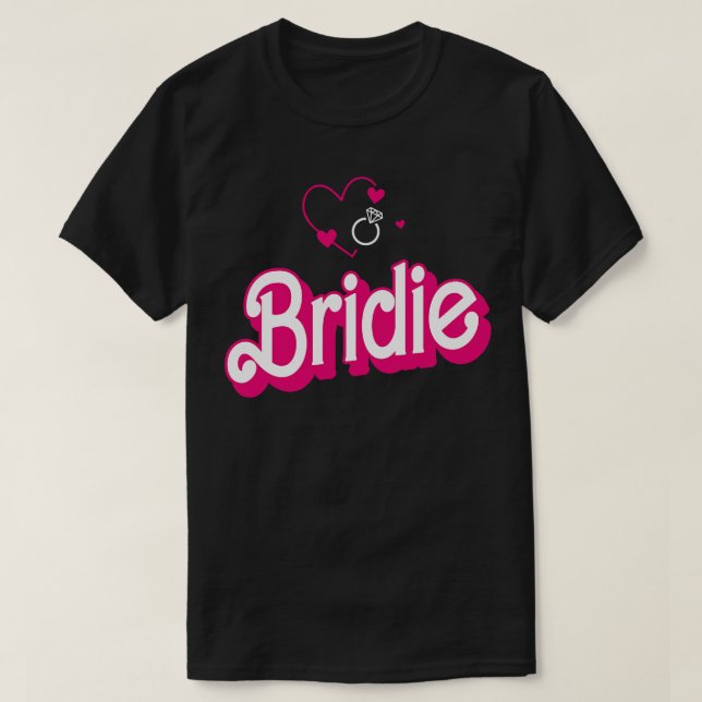 T-shirt Faire-part Fiançailles Mariage de mariage Funny B (Design devant)