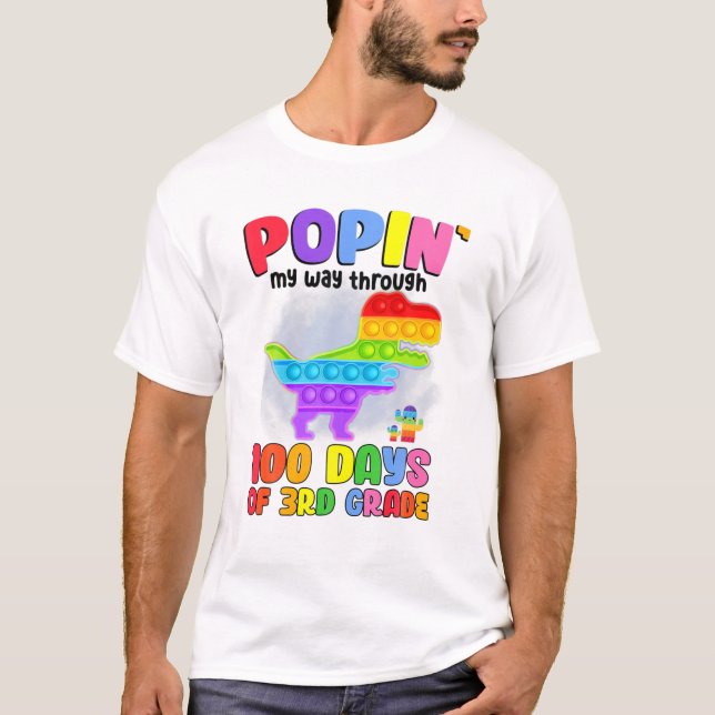 T-shirt Faire Passer Mon Chemin À Travers 100 Jours De 3E  (Devant)