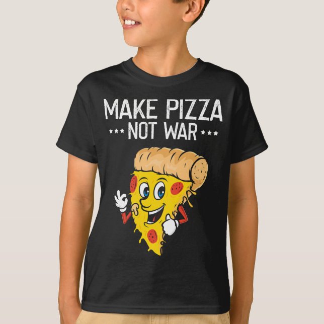 T-shirt Faire Pizza, Amusante Restauration Rapide Fromage  (Devant)