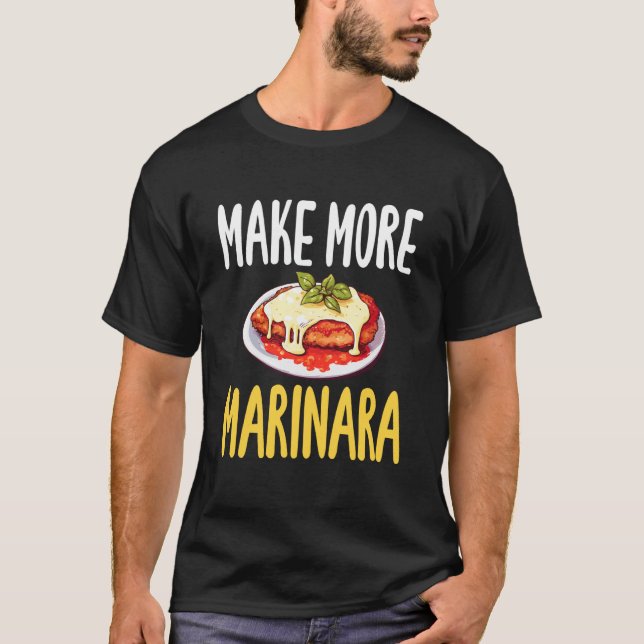 T-shirt Faire Plus Amant De Parmesan De Poulet Marinara (Devant)