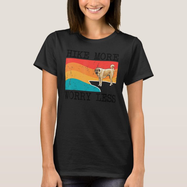T-shirt Faire plus de randonnées et moins de soucis Graphi (Devant)