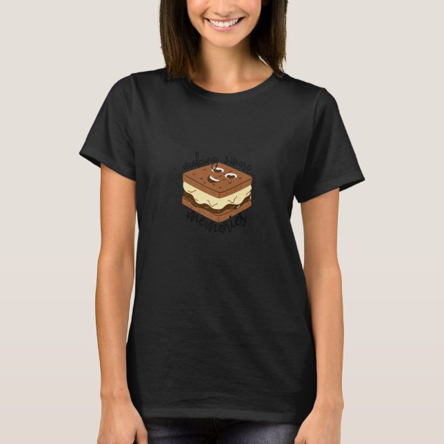T-shirt Faire plus de souvenirs - S'mores Camping Marshmal (Devant)