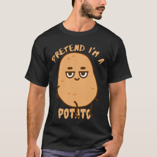 T-shirt faire semblant de lui avoir une pomme de terre