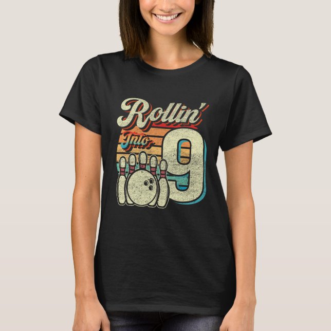 T-shirt Faire son entrée dans un anniversaire de bowling p (Devant)