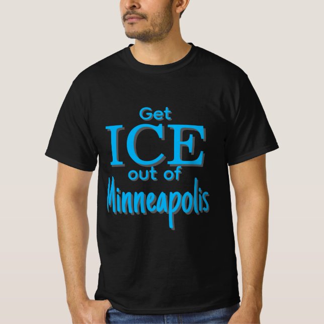 T-shirt Faire sortir l'ICE de [lieu] (Devant)