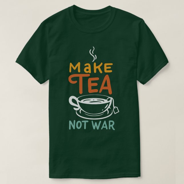 T-shirt Faire Thé non guerre I Samurai I TeaCup I Tea (2) (Design devant)