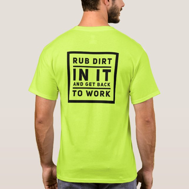 T-shirt Faire trembler la saleté (Dos)