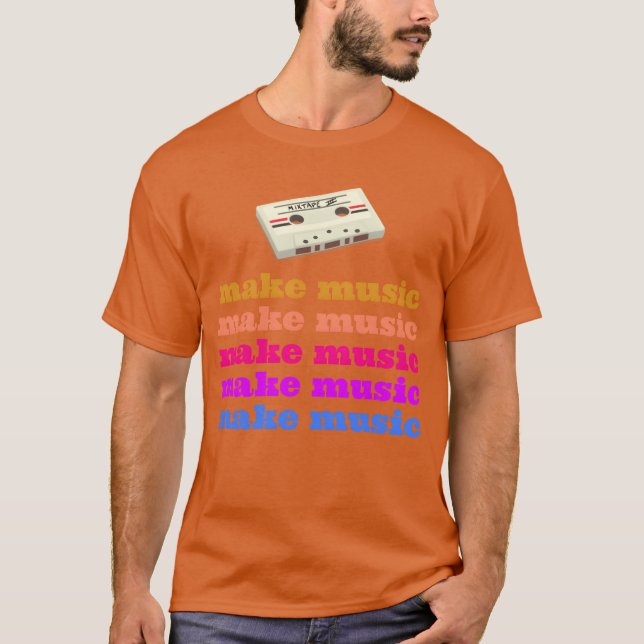 T-shirt Faire un cadeau de musique (Devant)