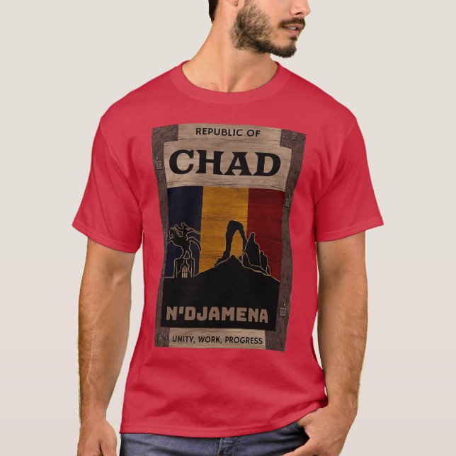 T-shirt faire un voyage au Tchad (Devant)
