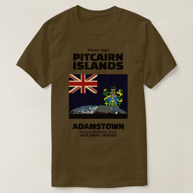 T-shirt faire un voyage aux îles Pitcairn (Design devant)