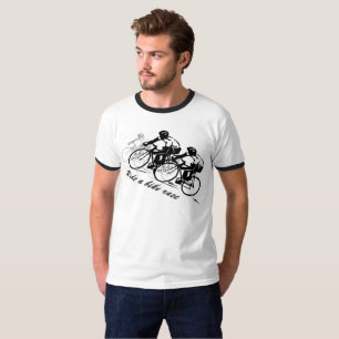 T-shirt faire une course à vélo