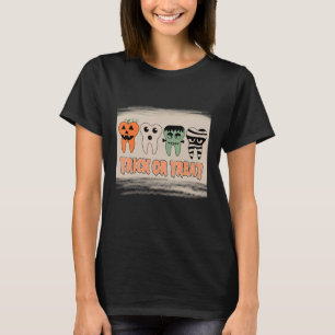 T-shirt Faire une farce ou un bonbon Brosser vos dents Den