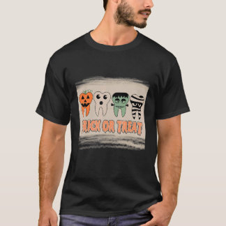 T-shirt Faire une farce ou un bonbon Brosser vos dents Den