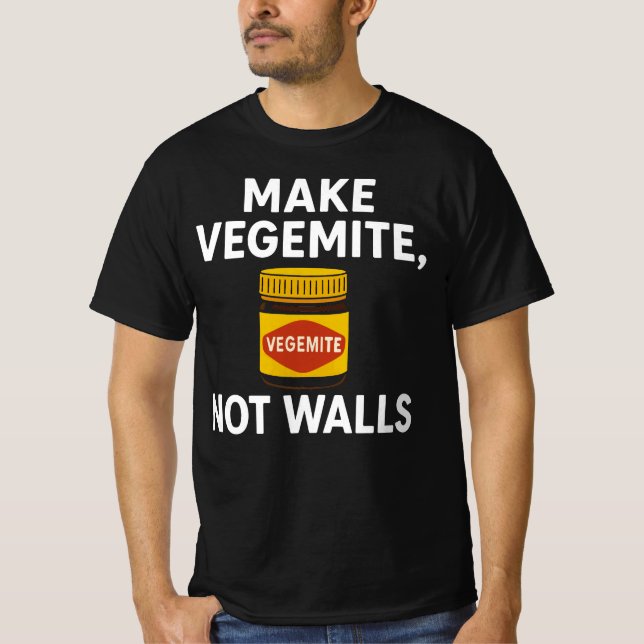 T-shirt Faire Vegemite pas guerre Unité Australienne pas d (Devant)