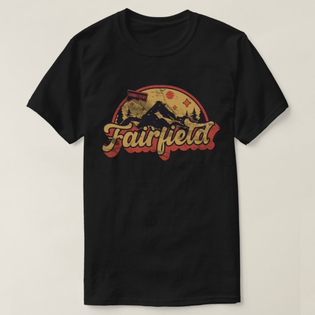 T-shirt Fairfield, Connecticut (Design devant)
