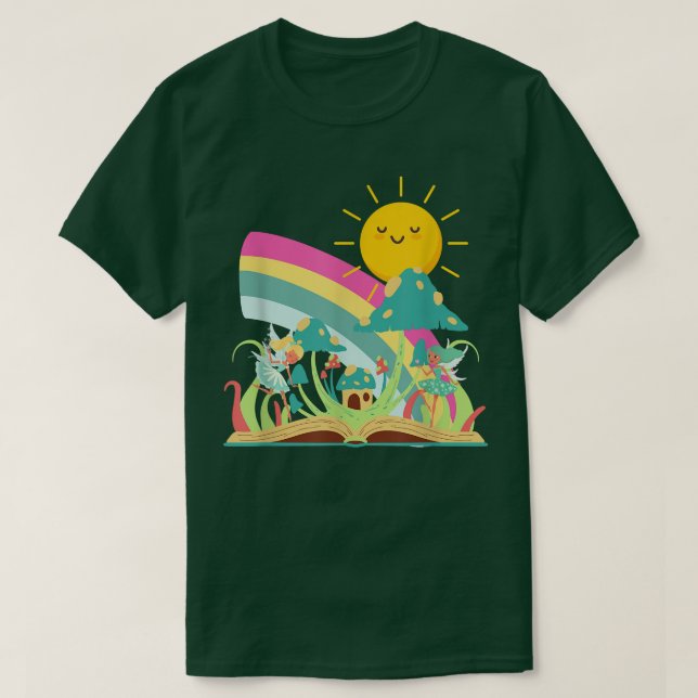 T-shirt Fairies Rainbows et Sunshine Book (Design devant)