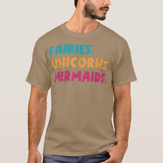 T-shirt Fairies Unicorns Mermails Déclaration Mermaid Love
