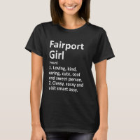 FAIRPORT GIRL NY NEW YORK Funny City Accueil Racin