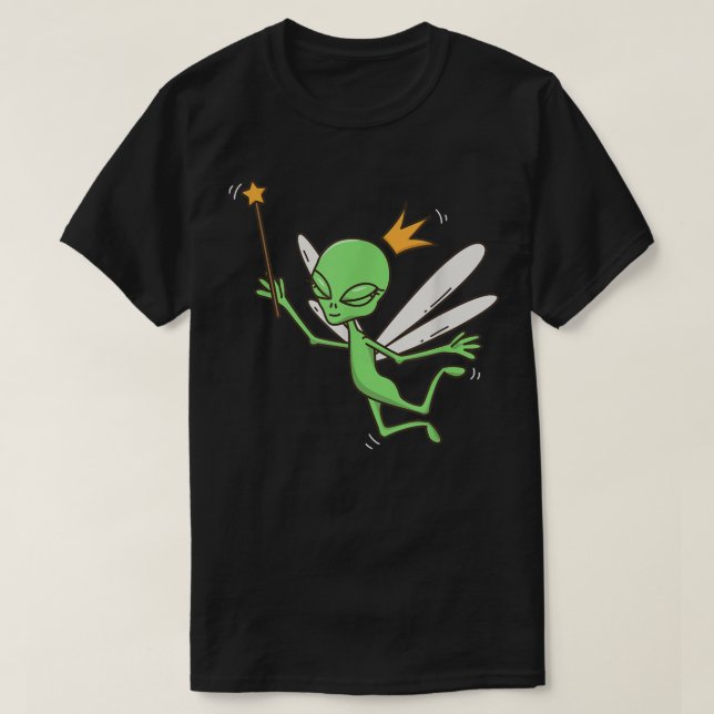 T-shirt Fairy Alien UFO Mystical Space Alien Fairy L (Design devant)
