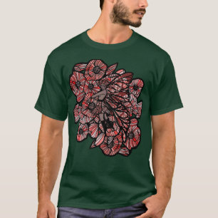 T-shirt Fairy Art Red Poppy Fairy GardenT-Shirt